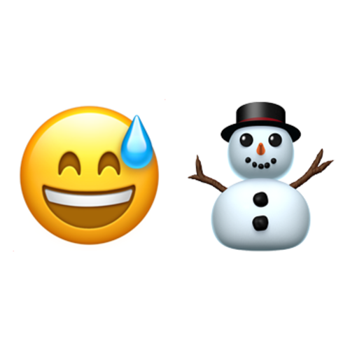 😅⛄ Emoji Domain iOS rendering